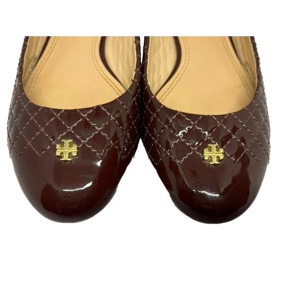 Tory Burch Brown Patent Leather Flats size 5 - Picture 8 of 8